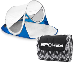 Spokey STRATUS - Parawan plażowy samorozkładający; filtr  UV i koc na plażę