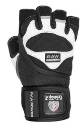 RĘKAWICZKI TRENINGOWE RAW POWER-BIAŁO CZARNE-L