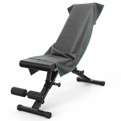 Ręcznik szybkoschnący z mikrofibry 210 g/m2 50x100 z zakładką na ławkę szary na siłownię, basen, plażę