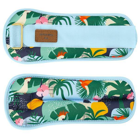 Obciążenia na kostki i nadgarstki na rzep HOME JUNGLE 2x 1 kg