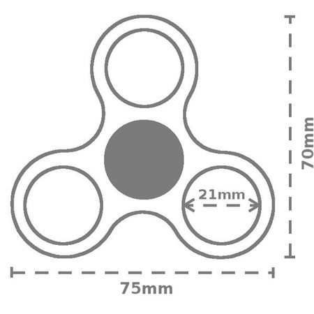 SPINNER kwiaty kolorowe