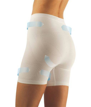 Przeciwcellulitowe Szorty Krótkie  z efektem Push-Up, FarmaCell  - Art. 302 L/XL WHITE