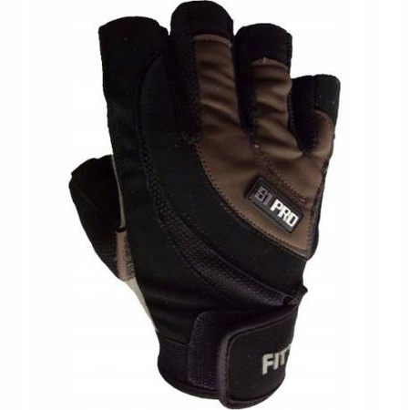 FITPRO Rękawiczki treningowe r. XL brązowe  