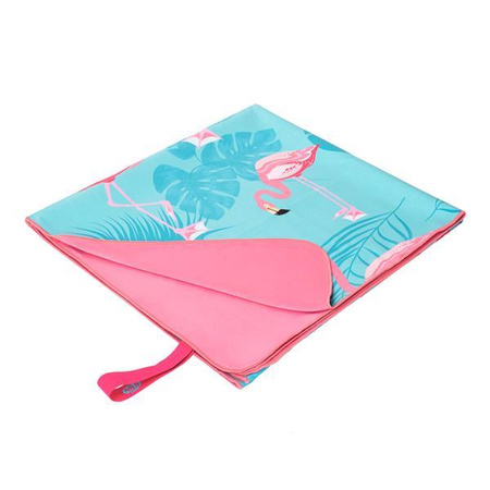 FLAMINGI RĘCZNIK Z MIKROFIBRY 160X80 cm na plażę piknik urlop