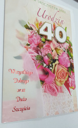 KARTA OKOLICZNOŚCIOWA URODZINY Z ŻYCZENIAMI POL-MAK