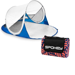 Spokey STRATUS - Parawan plażowy samorozkładający; filtr  UV i koc na plażę
