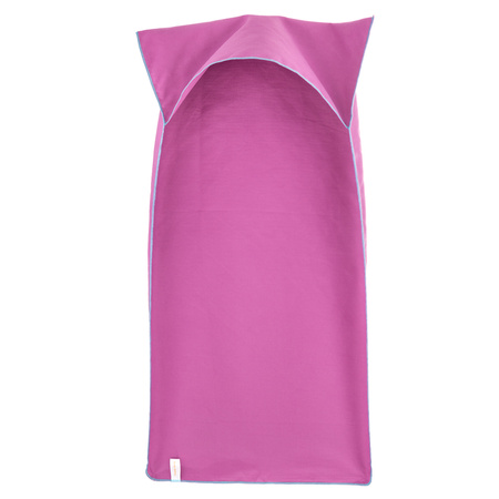 Ręcznik szybkoschnący z mikrofibry 210 g/m2 50x100 z zakładką na ławkę różowy na siłownię, basen, plażę