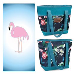 Torba termiczna z izolacją na plażę i ręcznik szybkoschnący plażowy FLAMING