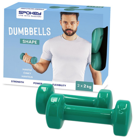 Zestaw hantli winylowych Spokey SHAPE 2x 2 kg