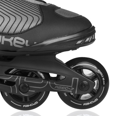 ROLKI REKREACYJNE MOCNE FITNESS ABEC-7 REVO Łyżworolki 38 BK/GR