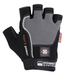RĘKAWICZKI TRENINGOWE MAN'S POWER-GREY-XXL POWER-SYSTEM