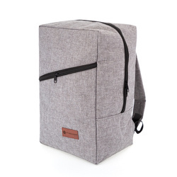 Plecak SZARY bagaż podręczny do samolotu turystyczny czarny zamek