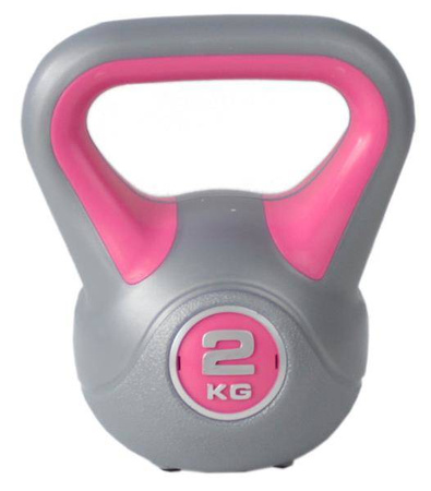 KETTLEBELL HANTLA WINYLOWA 2 KG SPORTVIDA