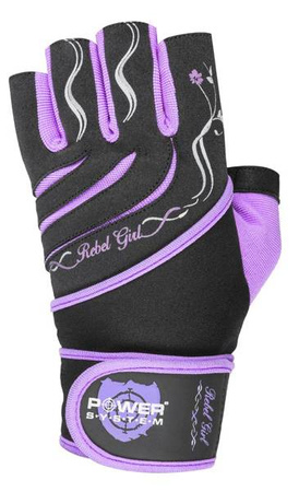 RĘKAWICZKI TRENINGOWE REBEL GIRL-PURPLE-XS POWER-SYSTEM 