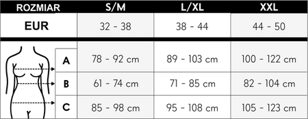 - Art. 607B Modelująca i wyszczuplająca koszulka push-up z chłodzącym włóknem BREEZE FarmaCell CZARNY L/XL