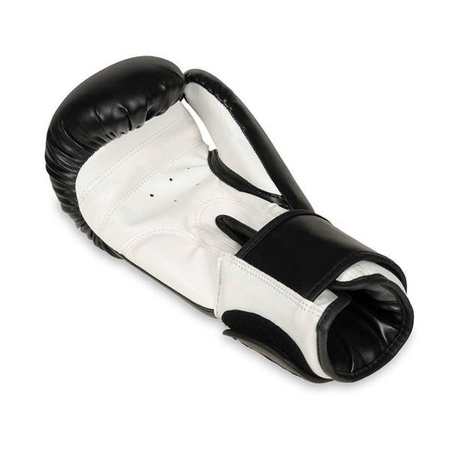 Rękawice Bokserskie Sparingowe Czarno-Białe ARB-407a Bushido 8 OZ 