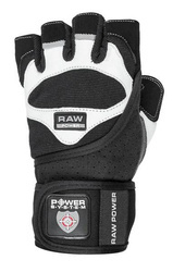 RĘKAWICZKI TRENINGOWE RAW POWER-BIAŁO CZARNE-M