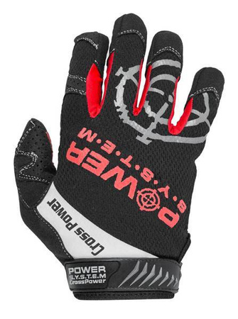 RĘKAWICZKI TRENINGOWE CROSS POWER-BLACK-XXL POWER-SYSTEM