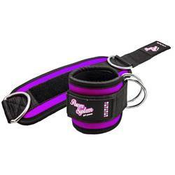 OPASKI NA KOSTKĘ DO WYCIĄGU POWER-SYSTEM ANKLE STRAPS GYM BABE-PURPLE