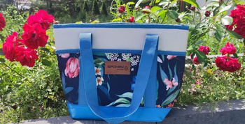 Torebka z izolacją termiczną PLAŻOWA NA PIKNIK NA PLAŻĘ MIEJSKA SHOPPER