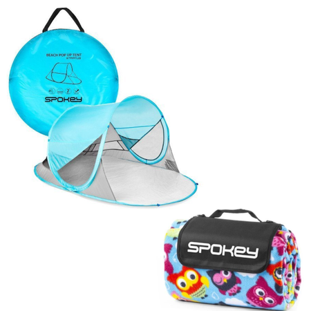 Spokey STRATUS - Parawan na plażę samorozkładający z filtrem  UV