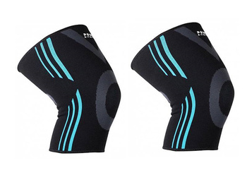 POWER-SYSTEM OPASKA STABILIZATOR ŚCIĄGACZ NA KOLANO KNEE SUPPORT EVO-BLUE-XL