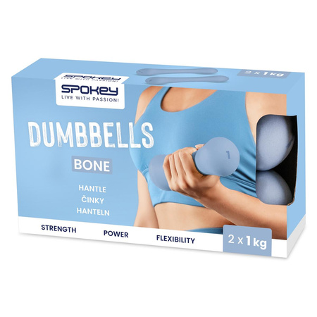 Zestaw hantli neoprenowych Spokey BONE 2 x 1 kg