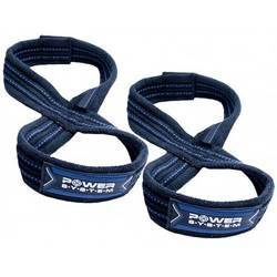 PASKI DO CIĄGÓW FIGURE 8 STRAPS-BLACK/BLUE L/XL POWER-SYSTEM