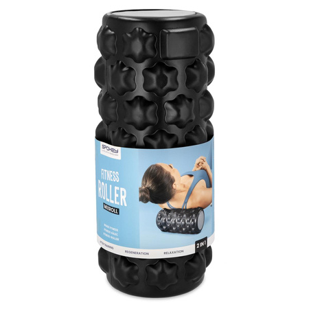 Spokey ROLL 838333 Wałek roller fitness z kolcami i gładki 2w1