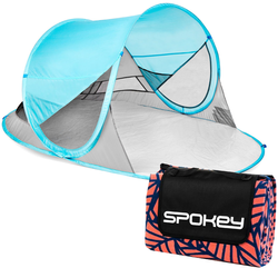 Spokey STRATUS - Parawan plażowy samorozkładający; filtr  UV i leaf