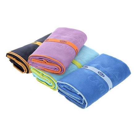 NCR12 BLACK-ORANGE RĘCZNIK Z MIKROFIBRY 180x100 cm NILS CAMP