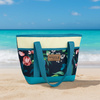 Torebka torba termiczna z wkładem aluminiowym PLAŻOWA NA PIKNIK NA PLAŻĘ MIEJSKA SHOPPER 