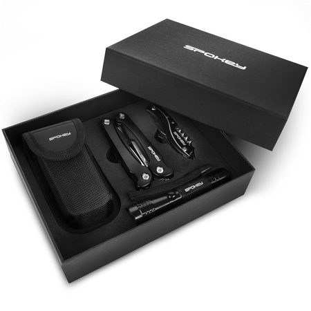 zestaw multitool 3 elementowy Spokey BOLD 929233 - scyzoryk, szczypce, latarka na prezent