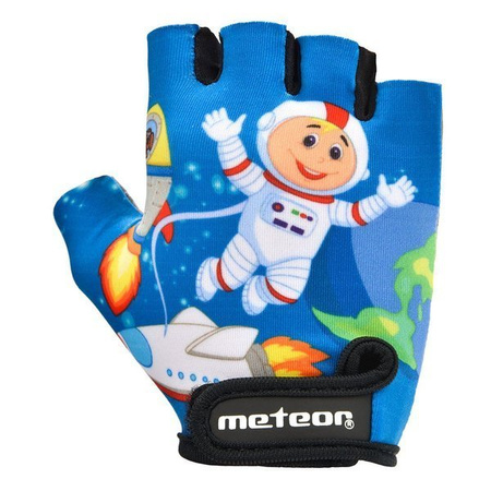 Meteor rękawiczki rowerowe na rower JUNIOR SPACE 
