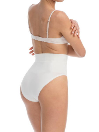 Wyszczuplające i modelujące  majtki -  figi z chłodzącym włóknem BREEZE FarmaCell IVORY XXL