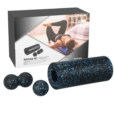 Zestaw do masażu (wałek i dwie piłeczki) Spokey ROLL BALL