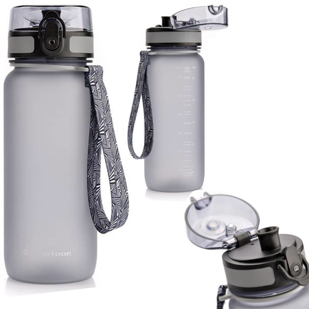 BUTELKA Bidon NA WODĘ METEOR 650 ML szary