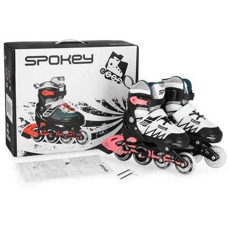 Łyżworolki TONY BK/PK 34-38 ROLKI REGULOWANE REKREACYJNE FITNESS