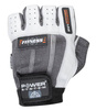 RĘKAWICZKI TRENINGOWE FITNESS WHITE GREY-M POWER-SYSTEM