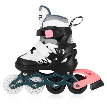 Łyżworolki TONY BK/PK 34-38 ROLKI REGULOWANE REKREACYJNE FITNESS