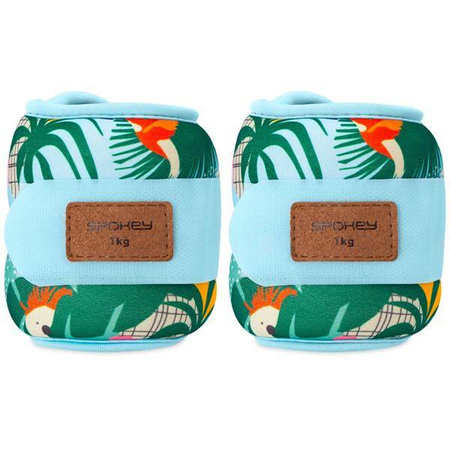 Obciążenia na kostki i nadgarstki na rzep HOME JUNGLE 2x 1 kg