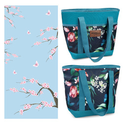 Torba termiczna z izolacją na plażę i ręcznik szybkoschnący plażowy wiśnia blue