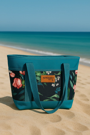 zestaw dwie torby torba termiczna PLAŻOWA NA PIKNIK PLAŻĘ MIEJSKA SHOPPER