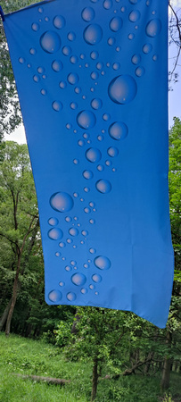 Ręcznik plażowy kąpielowy na plażę basen szybkoschnący z mikrofibry na wakacje 160X80 cm KROPELKI