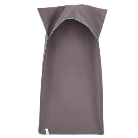 Ręcznik szybkoschnący z mikrofibry 210 g/m2 50x100 z zakładką na ławkę szary na siłownię, basen, plażę