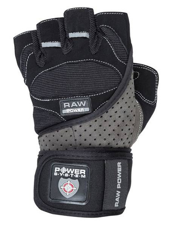 RĘKAWICZKI TRENINGOWE RAW POWER-BLACK GREY-S