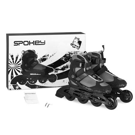 ROLKI REKREACYJNE MOCNE FITNESS ABEC-7 REVO Łyżworolki 38 BK/GR