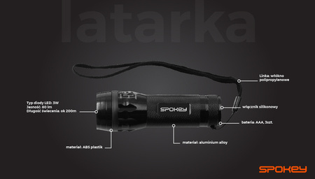 zestaw multitool 3 elementowy Spokey BOLD 929233 - scyzoryk, szczypce, latarka na prezent