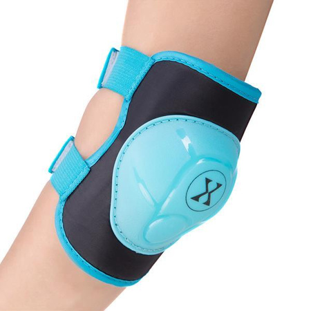 Ochraniacze kolana łokcie nadgarstki H704 NIEBIESKI ROZM. L ZESTAW OCHRANIACZY NILS EXTREME