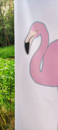 Ręcznik plażowy kąpielowy na plażę basen szybkoschnący z mikrofibry na wakacje 160X80 cm FLAMING róż